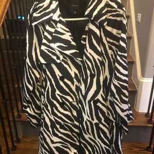 Express zebra rain coat